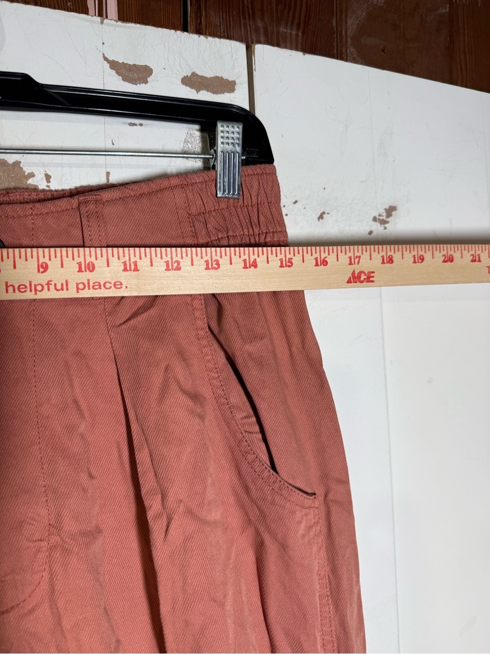 Madewell The Neale Straight Leg Pant Drapeweave in Dried Rose Pink Size 8 - Picture 4 of 10